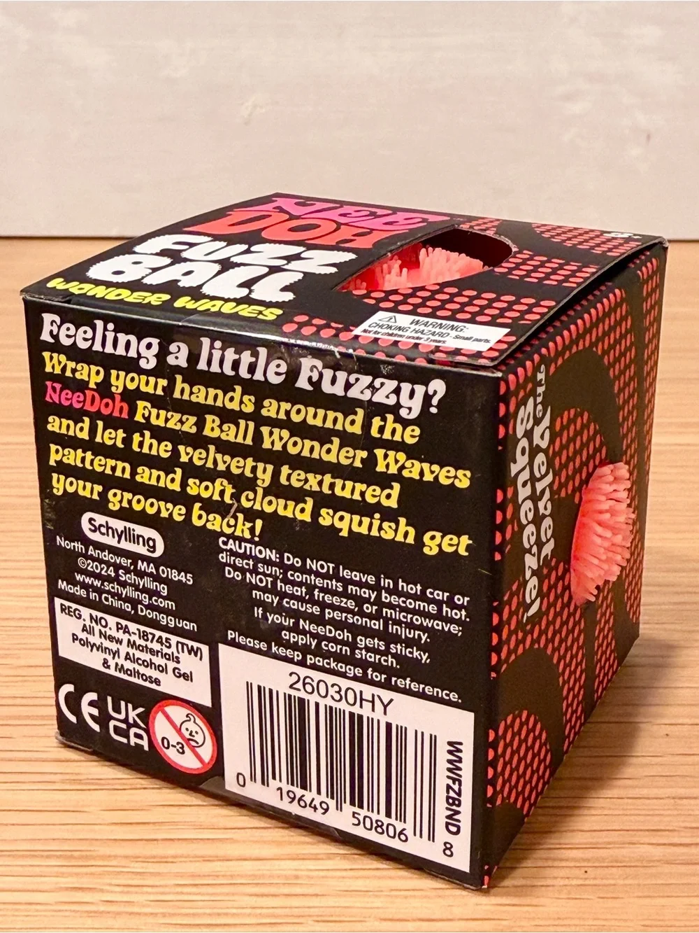 Orange Needoh Fuzz Ball Wonder Waves
